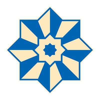 islamic star frame isolated icon