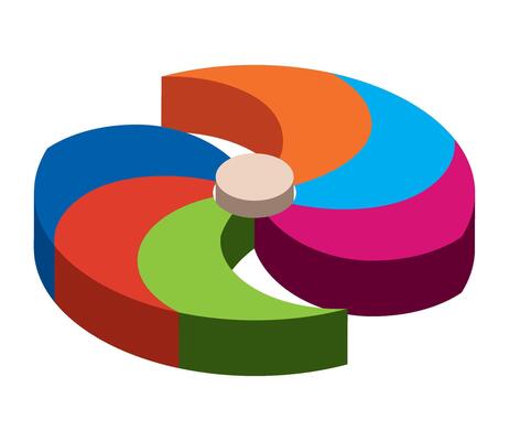 puzzle pieces colored jigsaw illustration isolated