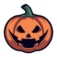 halloween pumpkin scary illustration isolated vector