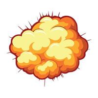 explosion effect cloud illustration isolated vector