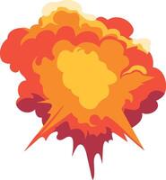 explosion effect flash illustration isolated vector
