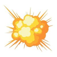 explosion effect bright illustration isolated vector