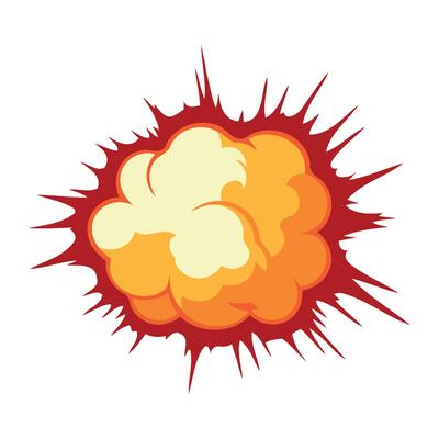 explosion effect texture illustration isolated