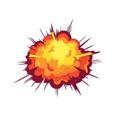 explosion effect glitter illustration isolated