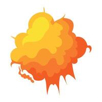 explosion effect glow illustration isolated vector