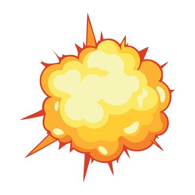 explosion effect shine illustration isolated