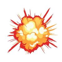 explosion effect fireball illustration isolated vector