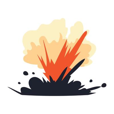 explosion effect glare illustration isolated