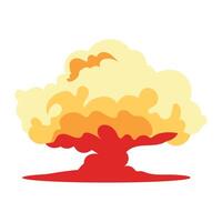 explosion effect dynamic illustration isolated vector