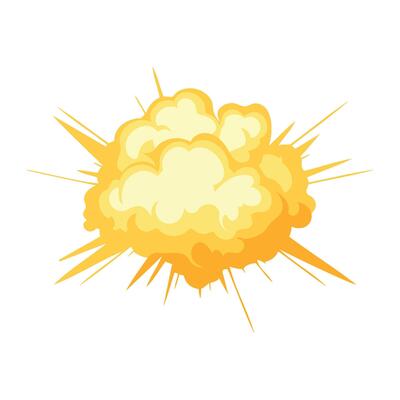 explosion effect heat illustration isolated