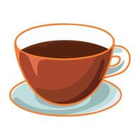 coffee cup beverage illustration isolated vector