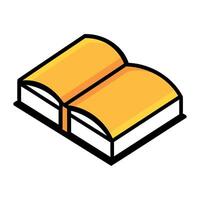open book read illustration isolated vector