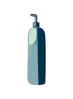 Moisturizing shampoo in plastic bottle icon isolated vector