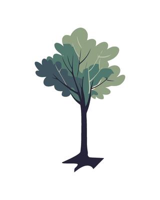 Green leaves symbolize growth in nature environment icon isolated