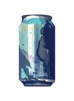 Abstract design of a drink can icon isolated vector