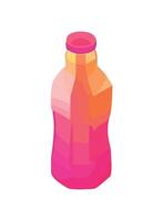wine bottle label with abstract pattern icon isolated vector