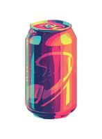 soda bottle icon on grunge backdrop icon isolated vector