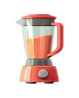 Fresh juice in modern blender icon isolated vector