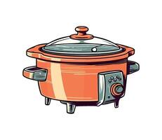 rice cooker appliance isolated icon isolated vector