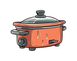 Metallic steel pot cooker handle icon isolated vector