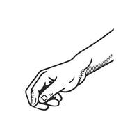 hand gesturing on white backdrop icon isolated vector