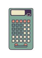 Flat icon calculator finance and investment isolated vector