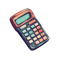 Calculator icon for finance calculations isolated vector