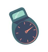 Countdown symbol on clock face, time up icon isolated vector