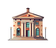 Modern architecture, luxury in cityscape backdrop icon isolated vector