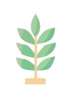 Nature growth symbolized by ornate tree icon isolated vector