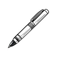 Sharp metal nib sketches creative signature design icon isolated vector