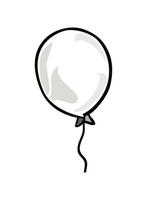 Flying balloon bring joy and celebration today icon isolated vector