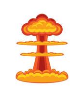 explosion effect clouds icon isolated vector