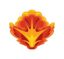 explosion effect flash icon isolated vector