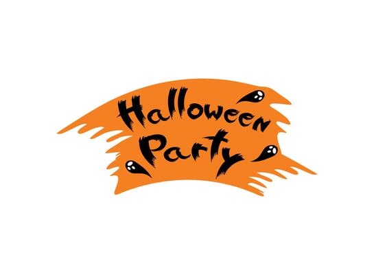 halloween party traditional illustration isolated