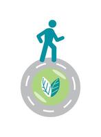 free car day person walking illustration vector