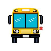 school bus transport isolated illustration vector