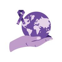 epilepsy day support design illustration isolated vector
