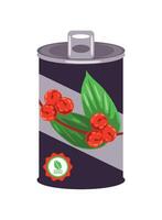 acai soda can illustration isolated vector