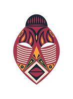 nigerian mask art illustration design vector