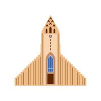 iceland hallgrimskirkja church illustration isolated vector