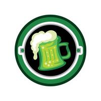 saint patricks day green beer illustration vector
