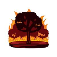 forest fires danger illustration design vector
