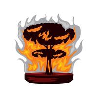 forest fires destruction illustration design vector