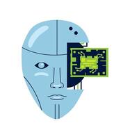 advanced robotics industry illustration design vector