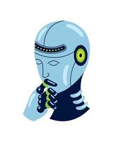 advanced robotics futuristic illustration design vector