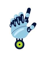 advanced robotics hand illustration design vector