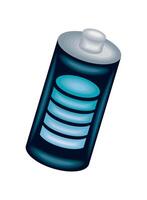 high performance battery indicator illustration vector