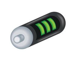 high performance battery design illustration vector