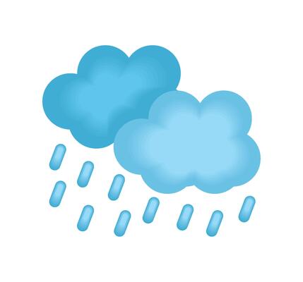 weather rain clouds illustration